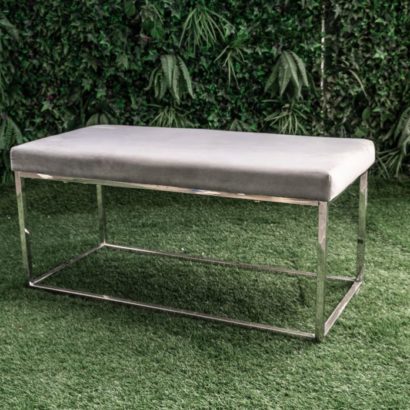 Banqueta Melcet rectangular gris