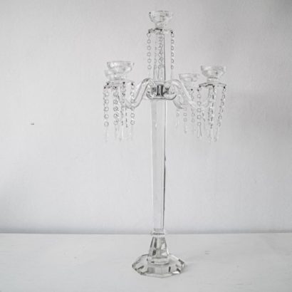 Candelábro cristal 5 velas
