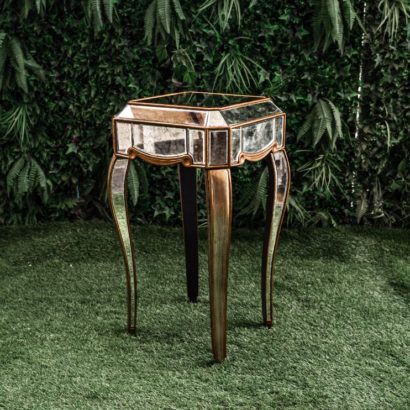 Mesa auxiliar espejo moteado C