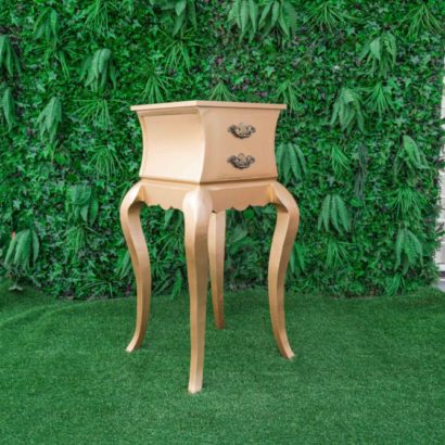 Mesa Desirée dorada alta