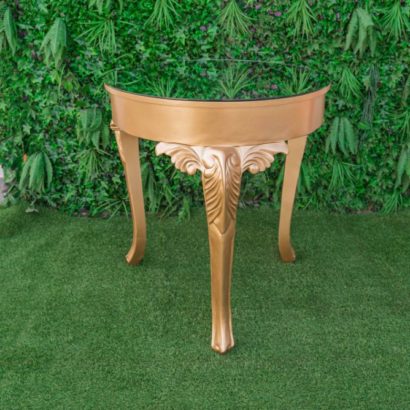 Mesa dorada  3 patas grande