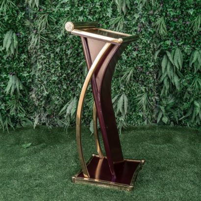Podium madera/dorado