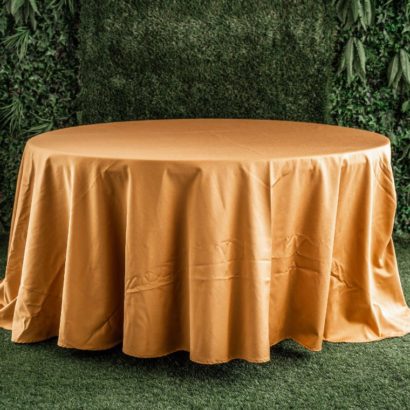Mantel jacquard dorado 60"