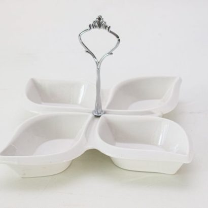 Pieza multiuso flor porcelana