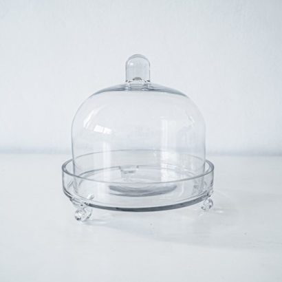 Porta postre cristal domo