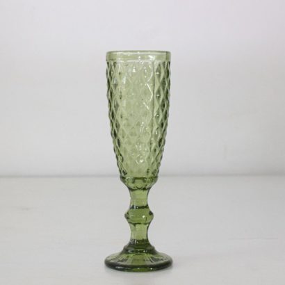 Copa cristal cortado espumante verde