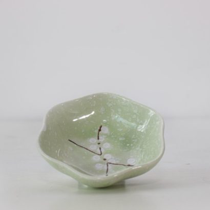 Fuente porcelana verde